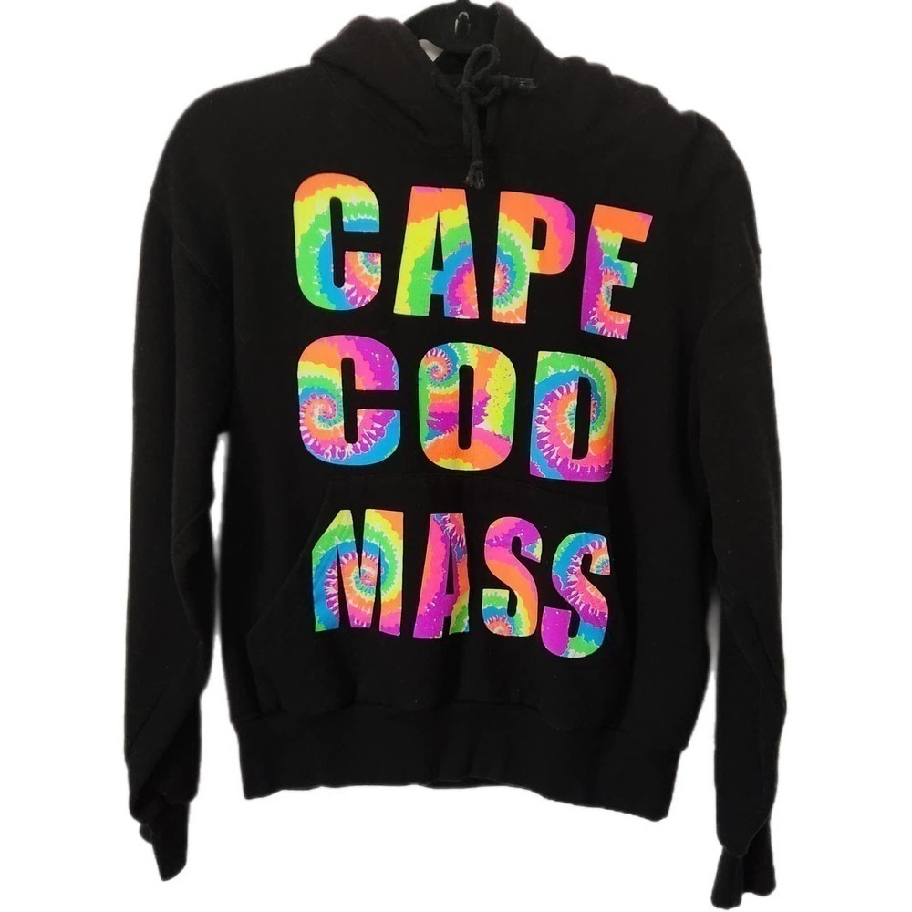 Cape Cod‎ Mass Black Hooded Sweatshirt Women's Size Small